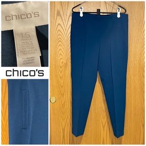 Chico’s Dress Ankle Pants, Royal Blue, Chico’s Sz 1.5 (standard Sz 10)